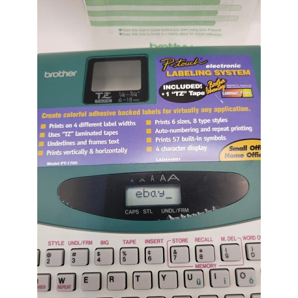 Vintage Brother P-Touch PT-1700 Electronic Labeling System